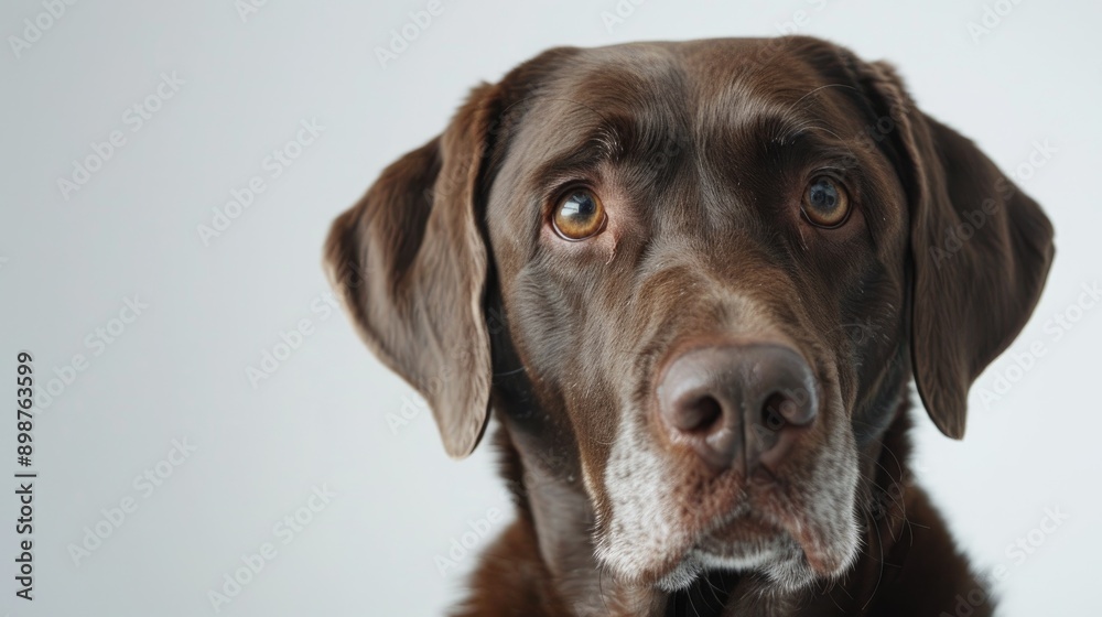 Bavarian brown dog on white backdrop Bavarian brown dog on white backdrop