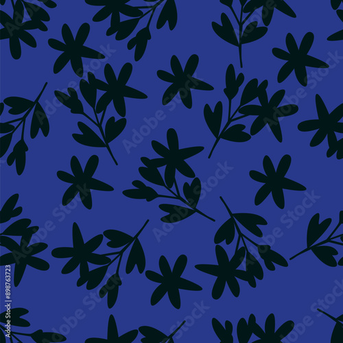 Elegance pink floral stems seamless pattern on a grey background. Vector hand drawn. Artistic, abstract flowers and tiny leaves, buds bells printing. Template for designs, fabric, fashion, textile

