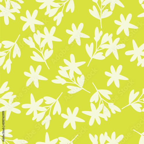 Elegance pink floral stems seamless pattern on a grey background. Vector hand drawn. Artistic, abstract flowers and tiny leaves, buds bells printing. Template for designs, fabric, fashion, textile
