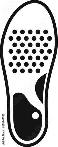 Orthopedic insole designed to provide enhanced support and cushioning for the feet, promoting comfort and proper alignment during walking or standing activities