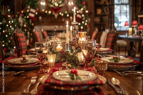Christmas table decorations