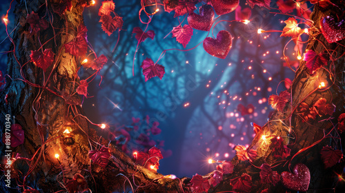 Enchanted Heart Wreath at Twilight 