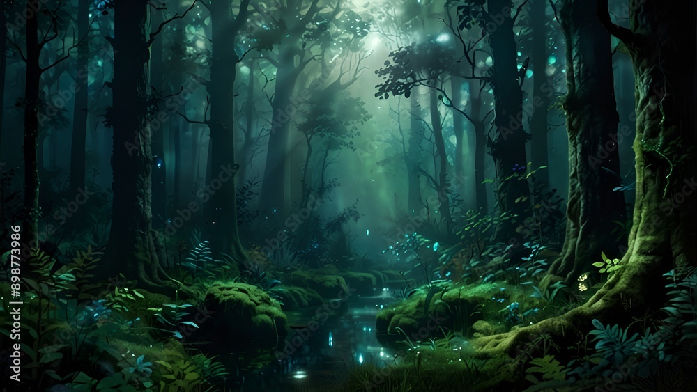 Fototapeta premium Mystic Forest | Back Ground