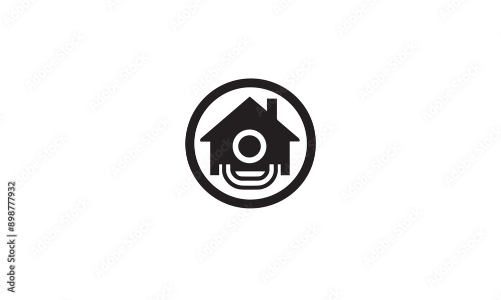 house logo design black simple flat icon on white background house logo design black simple flat icon on white background