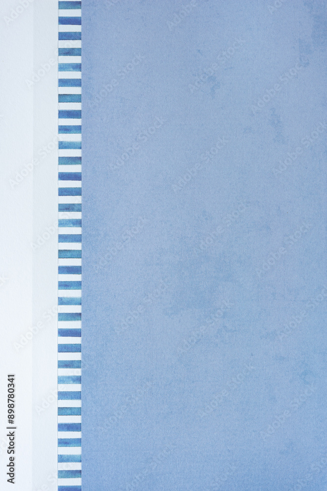 scrapbooking sheet featuring powdery blue space and repeating short lines border scrapbooking sheet featuring powdery blue space and repeating short lines border