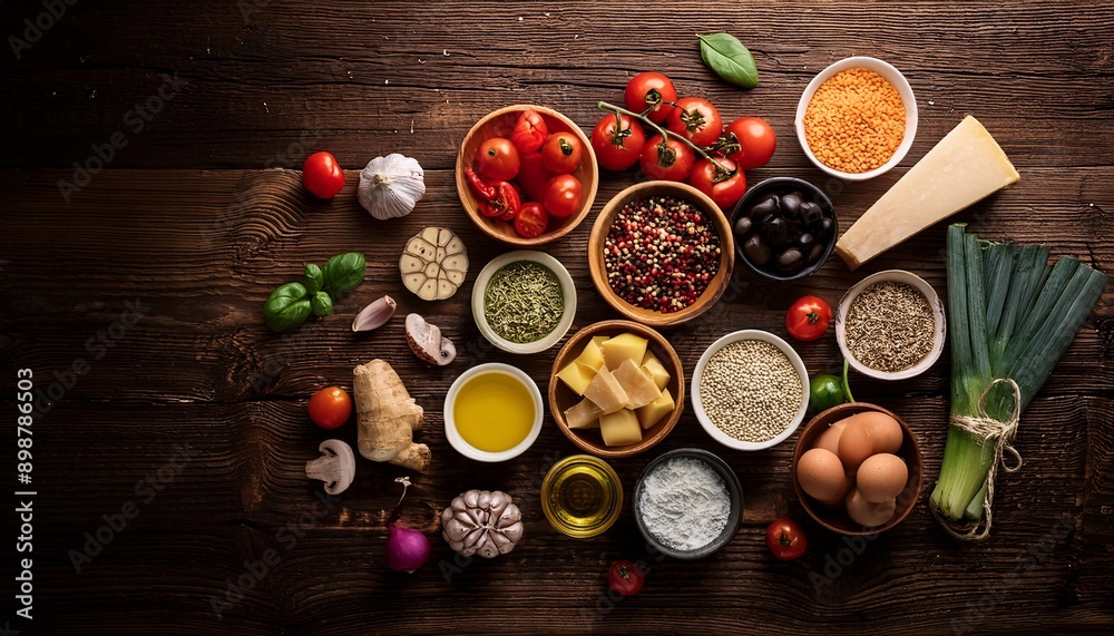 Top view. Healthy food selection on gray background. Detox and clean diet concept. Top view. Healthy food selection on gray background. Detox and clean diet concept.