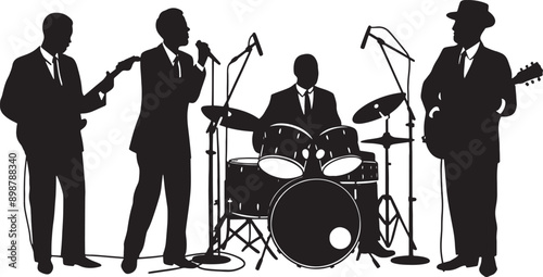 Blues Band Silhouette