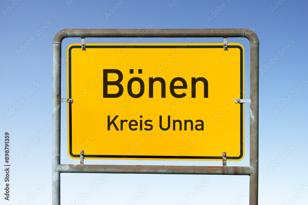 Ortstafel Bönen, Kreis Unna, (Symbolbild) Ortstafel Bönen, Kreis Unna, (Symbolbild)