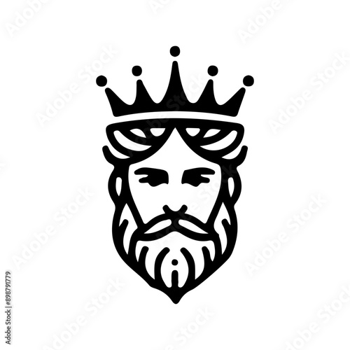 Royal King, Queen Silhouettes Crowns SVG Clipart.