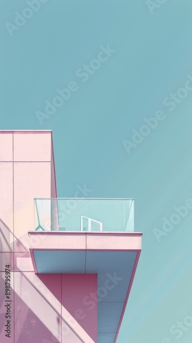 Glass Facade of Modern Skyscraper