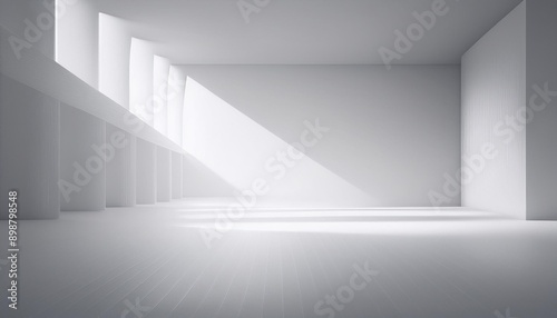 Wallpaper Mural Abstract white background with white light and grey shadow Torontodigital.ca