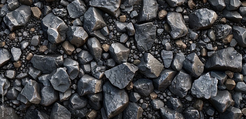 Pile of Rocks on Gravel Ground Pile of Rocks on Gravel Ground