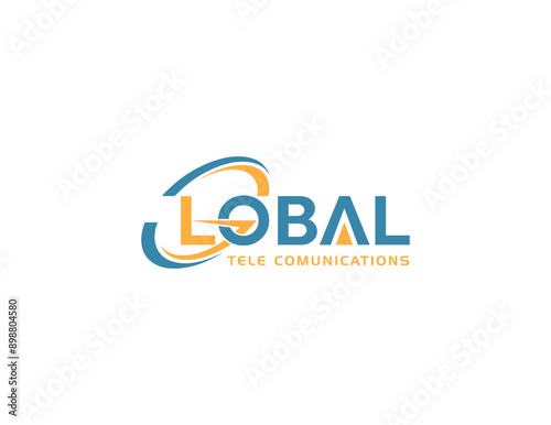 global technology logo, tech logo, high tech logo, science logo, communications logo