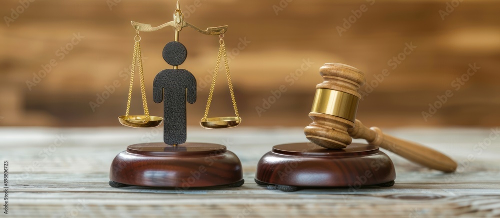 Scales of Justice with Gavel Scales of Justice with Gavel