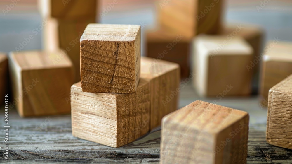 Balancing hard and soft skill training in HRM An illustration of wooden cubes comparing human skills Balancing hard and soft skill training in HRM An illustration of wooden cubes comparing human skills