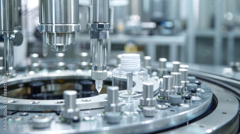 Automated Filling Machine in Pharmaceutical Production Automated Filling Machine in Pharmaceutical Production