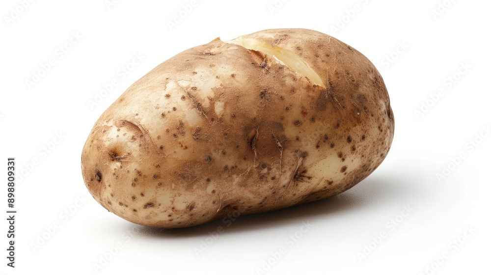 Isolated baked potato with white background for text Isolated baked potato with white background for text