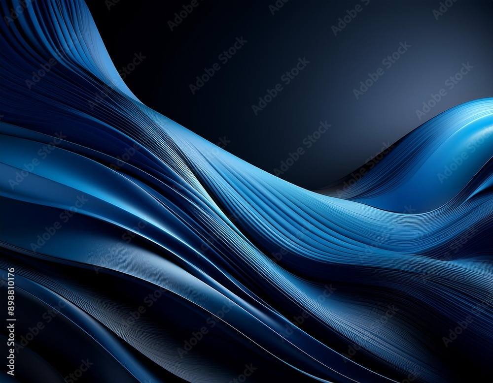 Blue black abstract gradient background