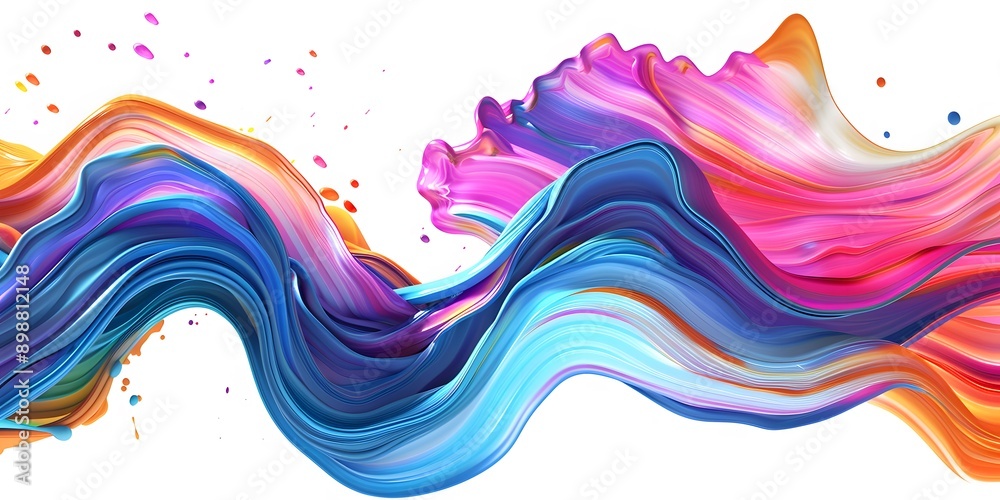 swirling brush strokes and ribbon patterns on a dynamic abstract background swirling brush strokes and ribbon patterns on a dynamic abstract background