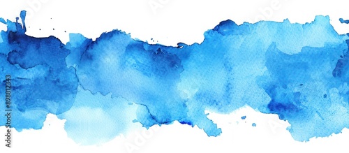 Abstract Blue Watercolor Background