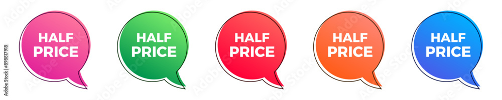 Half price sale colorful sticker set. Half price sale colorful sticker set.