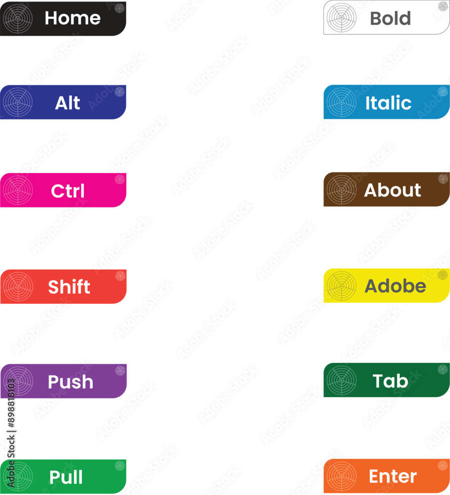 Website Buttons Set Website Buttons Set
