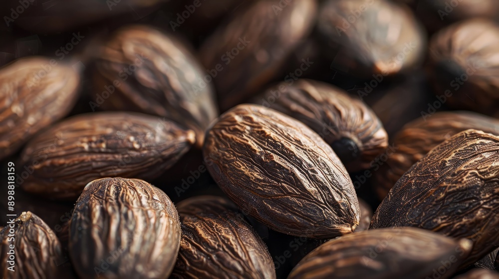 Close-up of roasted almonds captured under natural light Close-up of roasted almonds captured under natural light