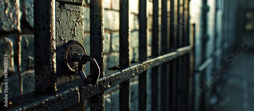 Key to the entrance grate in a prison