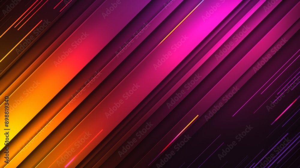 Abstract background with glowing diagonal lines in vibrant pink, orange and purple hues, creating a dynamic perspective Abstract background with glowing diagonal lines in vibrant pink, orange and purple hues, creating a dynamic perspective