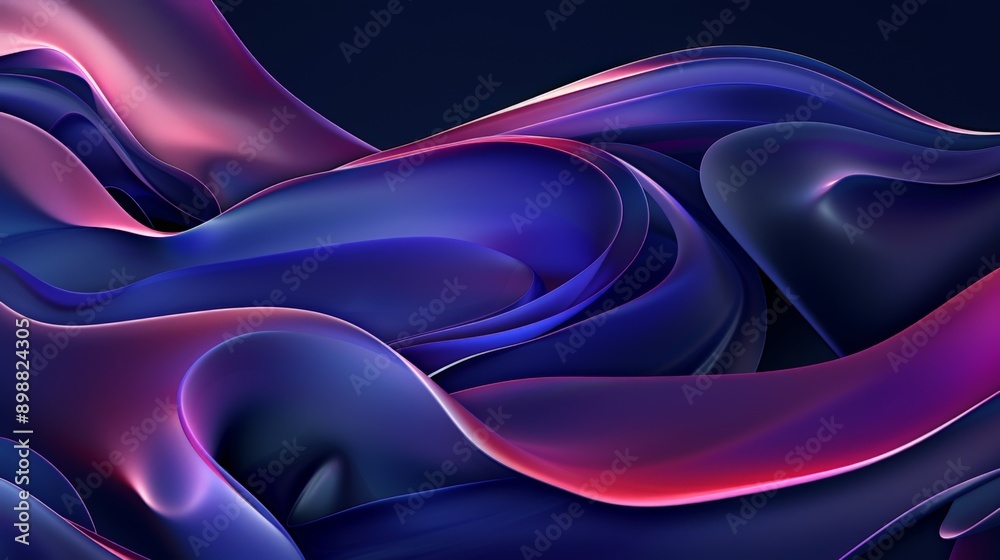 Vibrant purple and blue wave abstract background, perfect for website designs and banners Vibrant purple and blue wave abstract background, perfect for website designs and banners