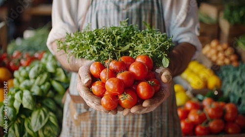 Fresh Vegetables Arranged Around Rustic Wooden Surface