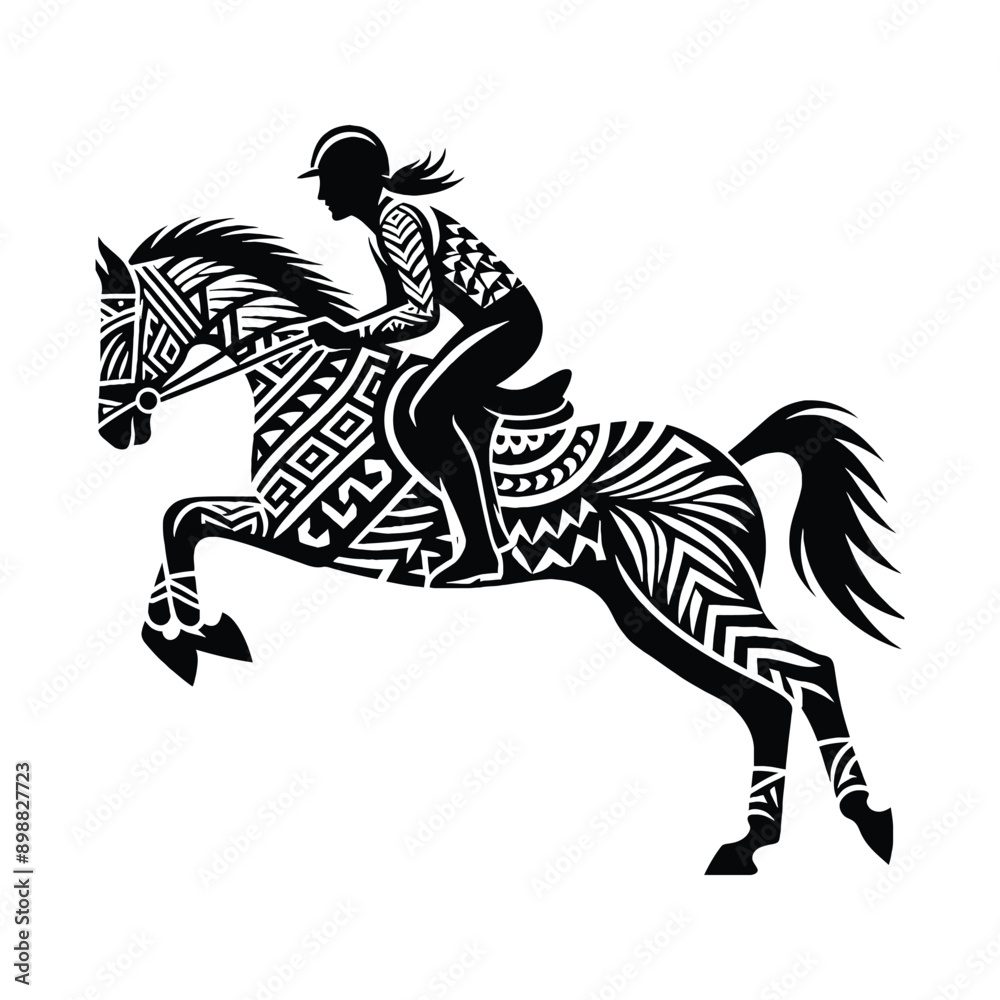 Fototapeta premium Equestrian, horse riding