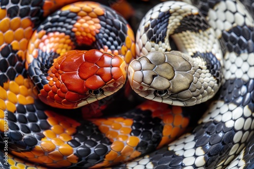 Wallpaper Mural Comparison of coral snake and scarlet kingsnake color and pattern Torontodigital.ca