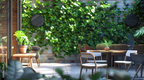 Fototapeta Naklejka Na Ścianę i Meble -  table and chairs