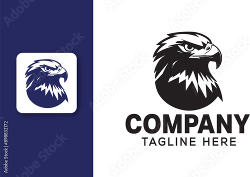 Stunning Eagle Logo | Majestic Eagle Logo | Eagle Modern Logo | Sleek, Minimalist Design for a Bold Brand Statement.