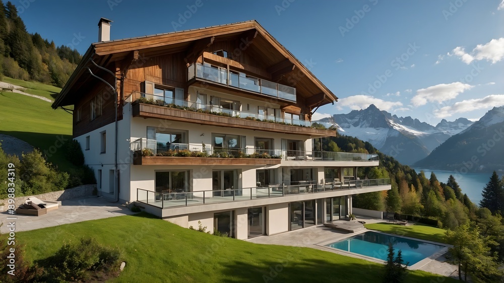 Design und Natur: Ein modernes Haus in alpiner Landschaft Design und Natur: Ein modernes Haus in alpiner Landschaft