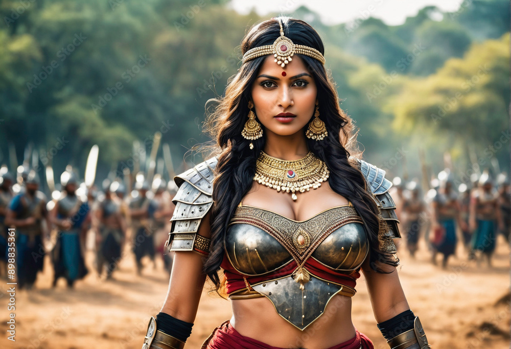 Beautiful and very attractive Indian warrior queen Beautiful and very attractive Indian warrior queen