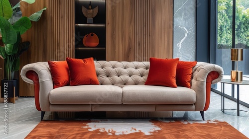 Spacious Living Room With Abundant Furniture