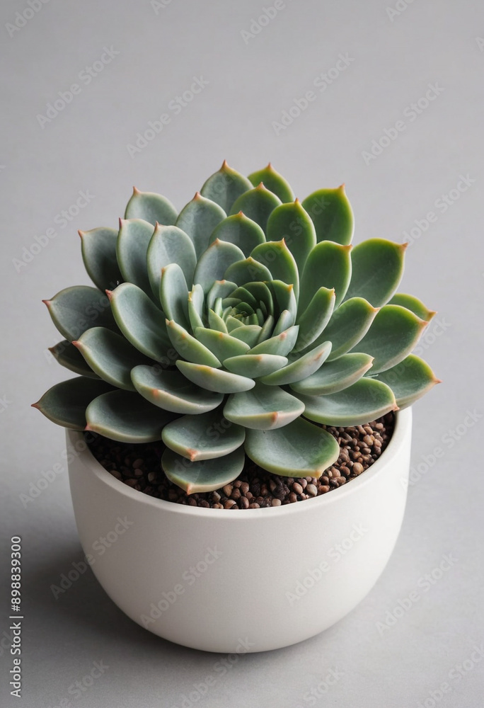 A flowering succulent in a minimalist pot. A flowering succulent in a minimalist pot.