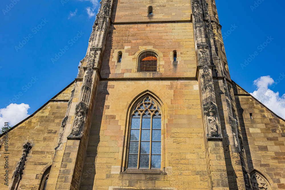 Collegiate Church (Stiftskirche, built in the 15th century), located in the Stuttgart city center, is the main church of the Evangelical Church in Wurttemberg. Stuttgart, Germany. Collegiate Church (Stiftskirche, built in the 15th century), located in the Stuttgart city center, is the main church of the Evangelical Church in Wurttemberg. Stuttgart, Germany.