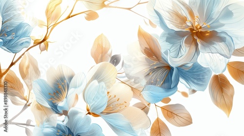 Colorful Watercolor Floral Arrangements Soft Style