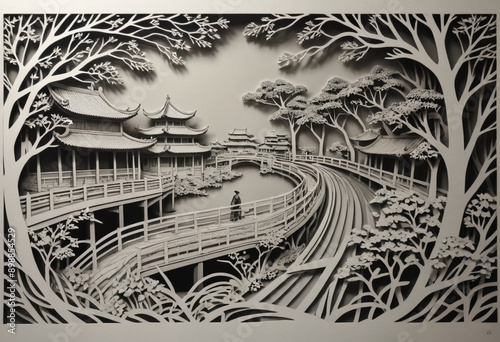  A traditional Chinese paper-cutting artist. 