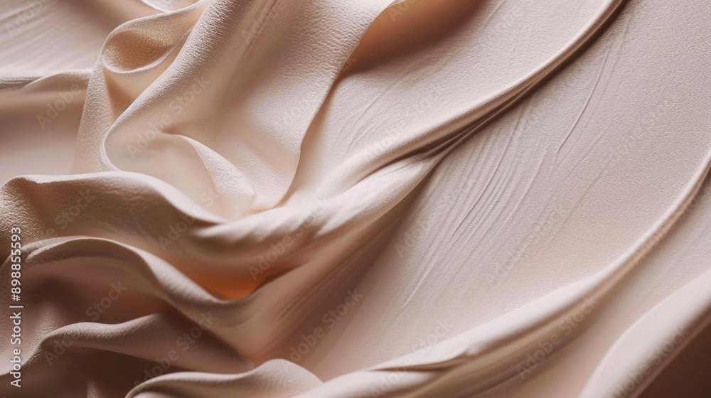 A piece of fabric with a pattern that is very soft and smooth. The fabric is white and has a light pink hue. The texture of the fabric is very delicate A piece of fabric with a pattern that is very soft and smooth. The fabric is white and has a light pink hue. The texture of the fabric is very delicate