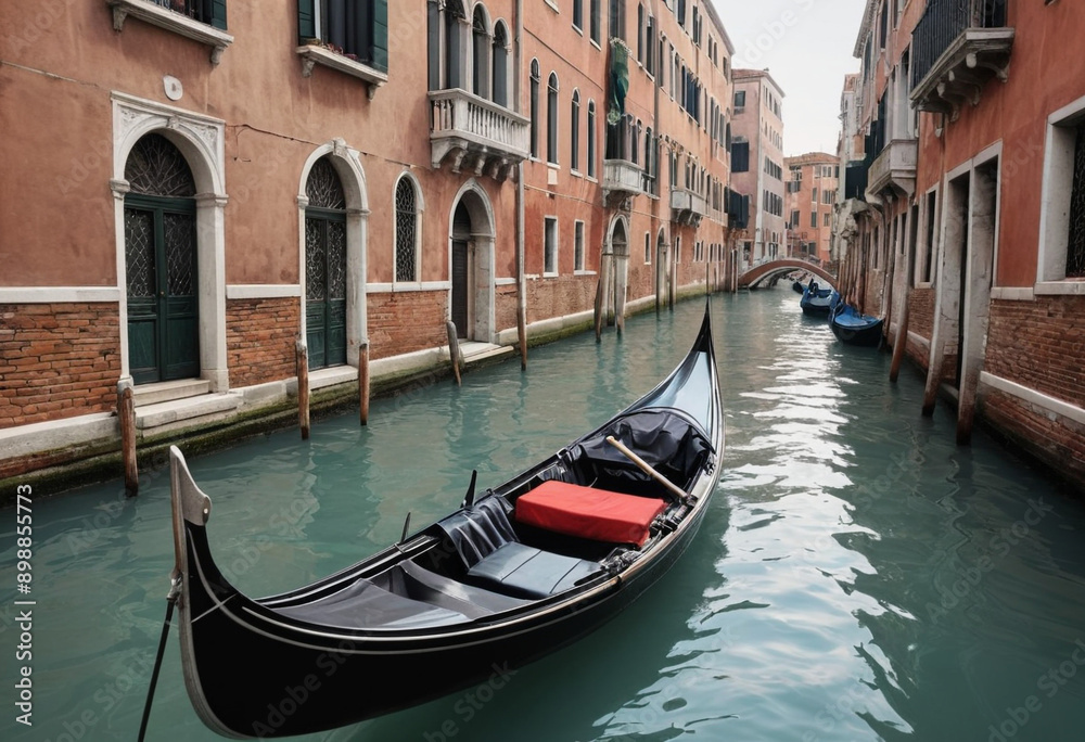 A traditional Italian gondola ride in Venice. A traditional Italian gondola ride in Venice.
