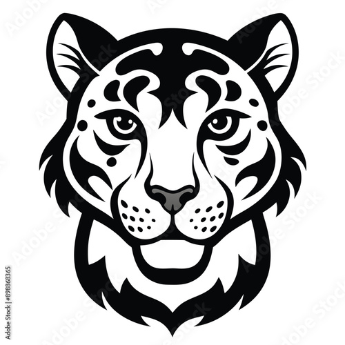 Wallpaper Mural Cute Leopard Icon Vector on White Transparent Background for Kids Books Torontodigital.ca