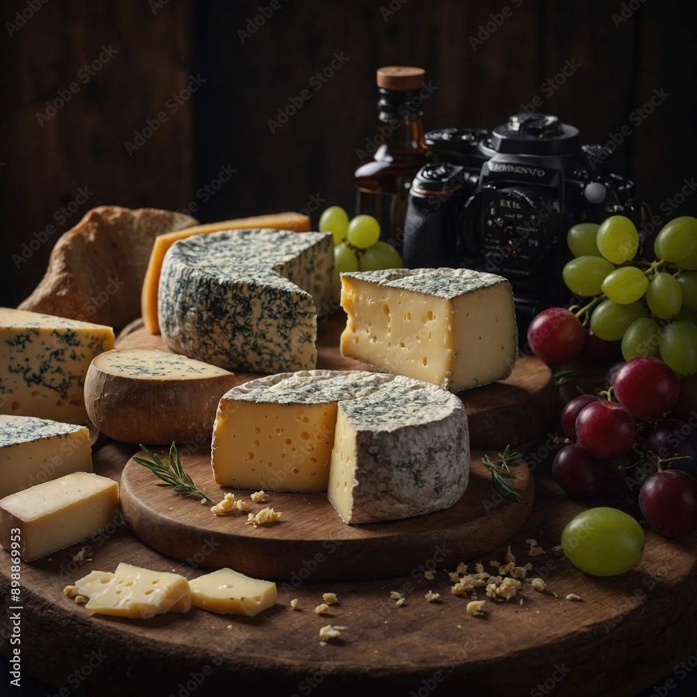 Savory cheese, nuts, and tomato assortment a delightful snack Savory cheese, nuts, and tomato assortment a delightful snack