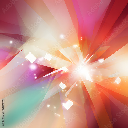 Radiating Energy Abstract Art