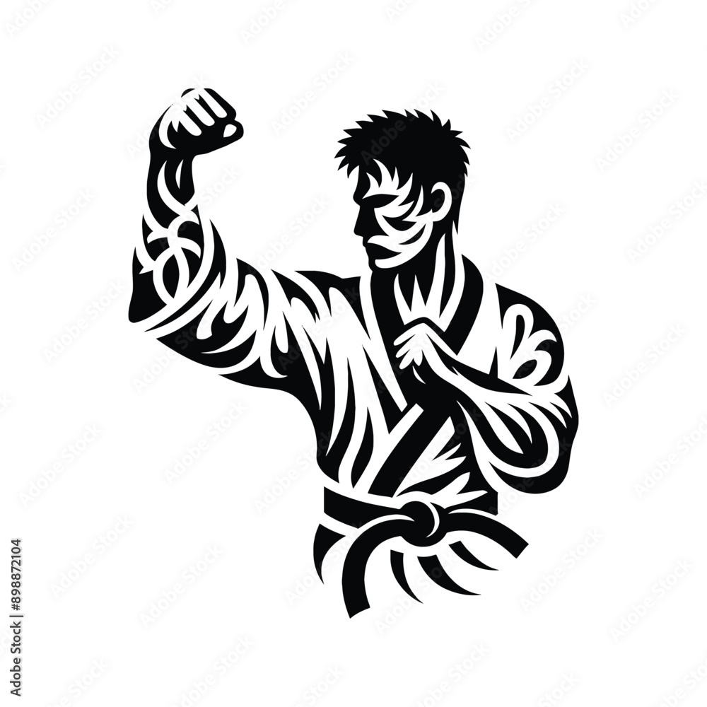 Fototapeta premium Judo , martial art , Karate , Taekwondo