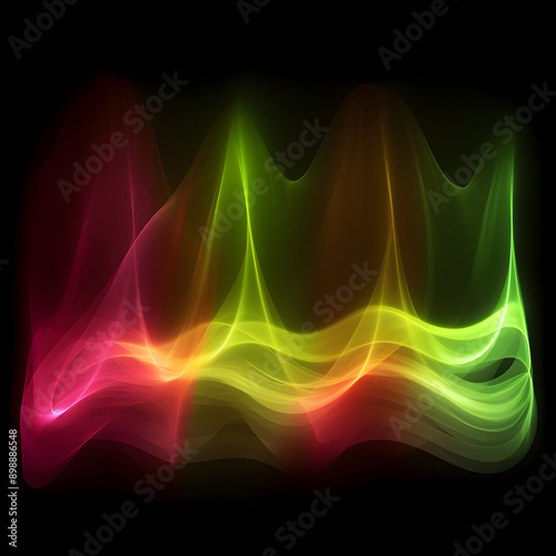 Vintage Abstract Waveform Pattern