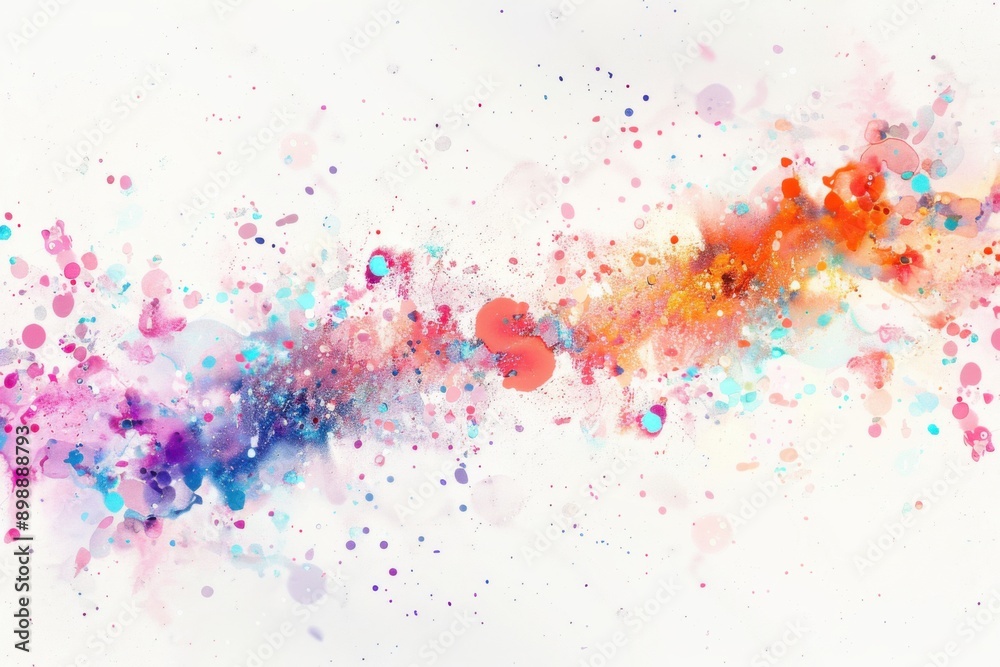 Splatters of colors dancing in harmony on abstract canvas of creativity Splatters of colors dancing in harmony on abstract canvas of creativity